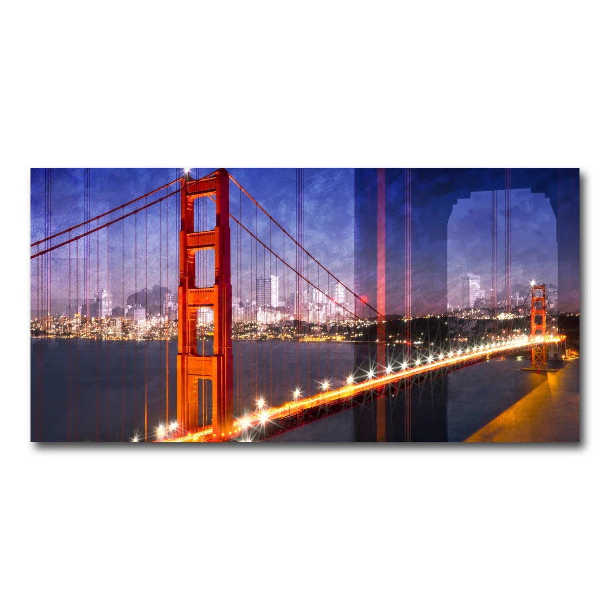 City Art Golden Gate Bridge Composing Wall Art