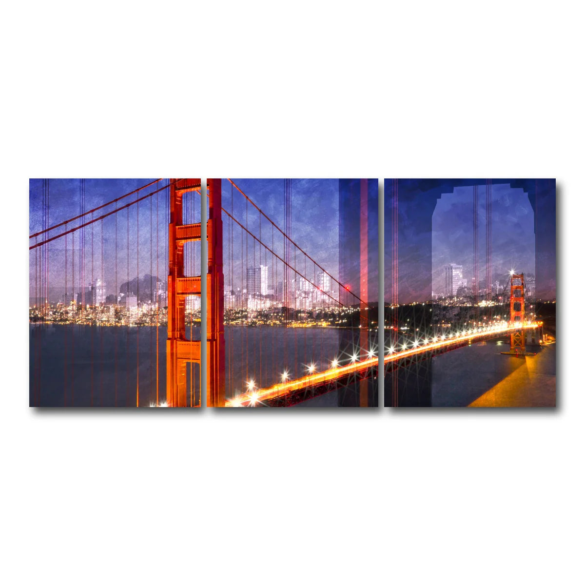 City Art Golden Gate Bridge Composing Wall Art