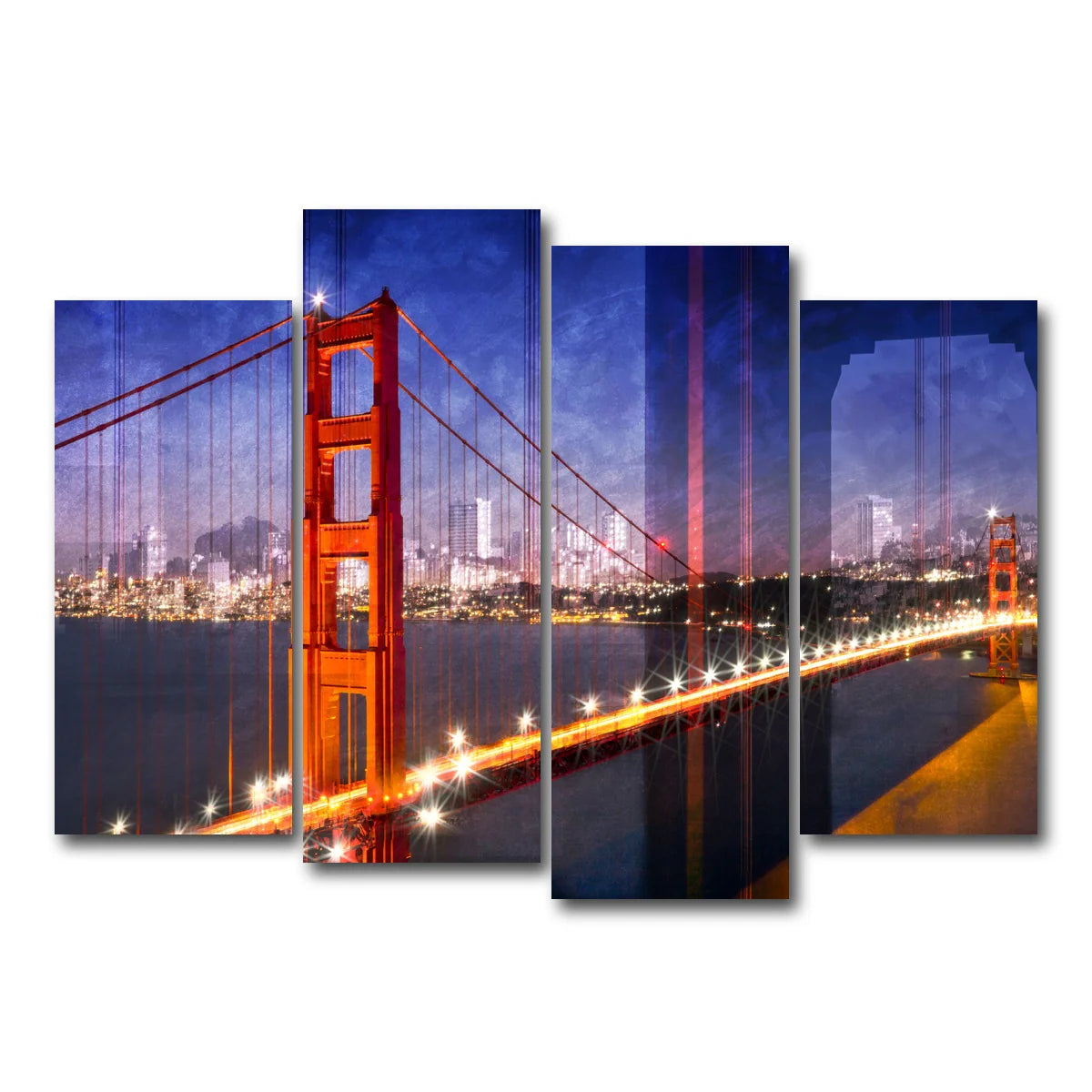 City Art Golden Gate Bridge Composing Wall Art