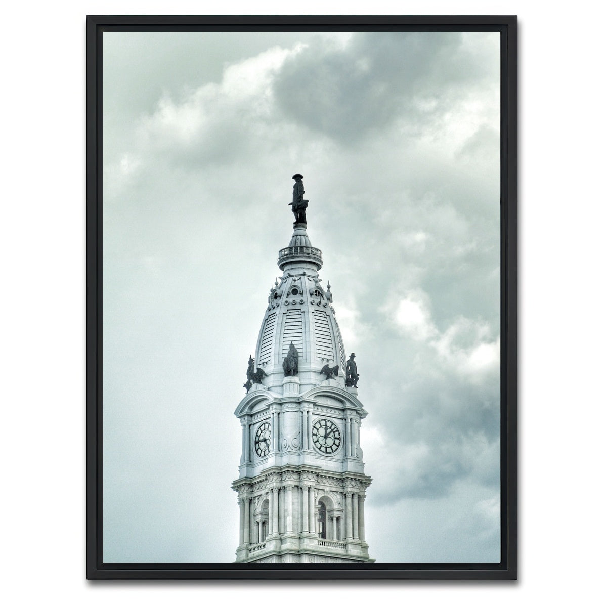 AUTO-MOCKUP WHITE | City Hall William Penn | 1 Piece | Black Framed Canvas | group=3x4