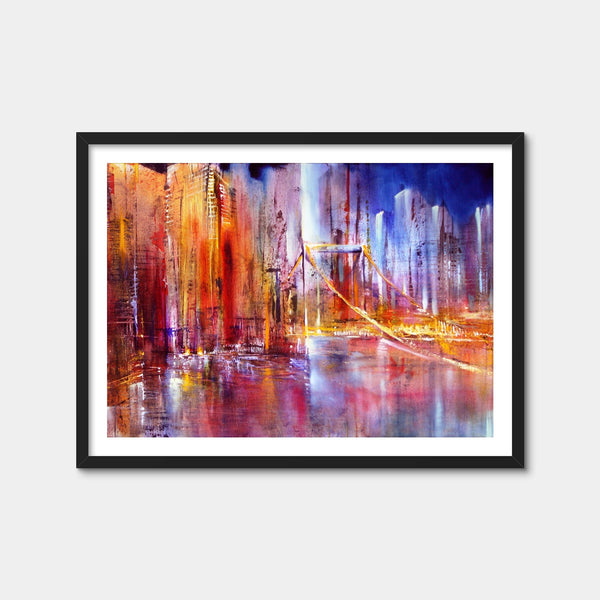 City Scape Wall Art — Framed Print Format preview