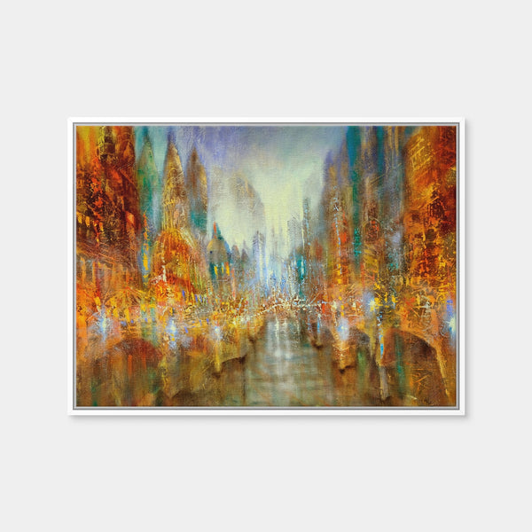City of Lights Wall Art — Framed Canvas Format preview