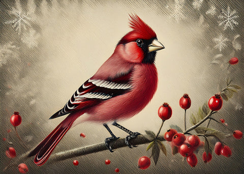 Classic Northern Cardinal Wall Art