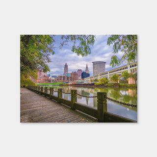 AUTO-MOCKUP WHITE | Cleveland Cuyahoga River | 1 Piece | Gallery Wrap Canvas | group=4x3