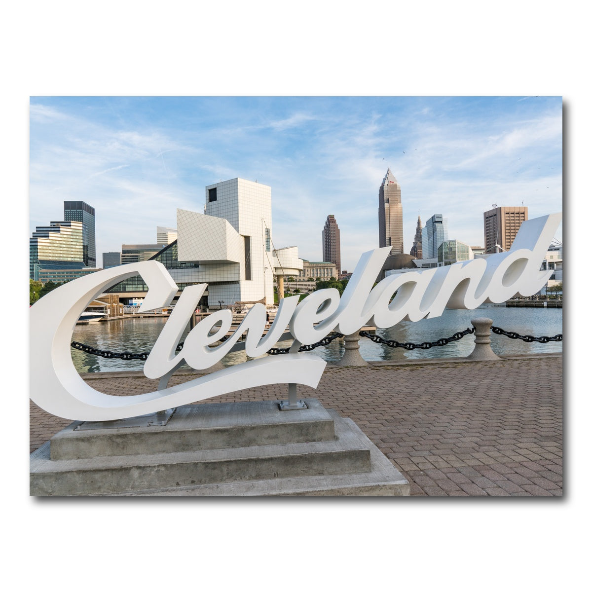AUTO-MOCKUP WHITE | Cleveland Sign | 1 Piece | Gallery Wrap Canvas | group=4x3