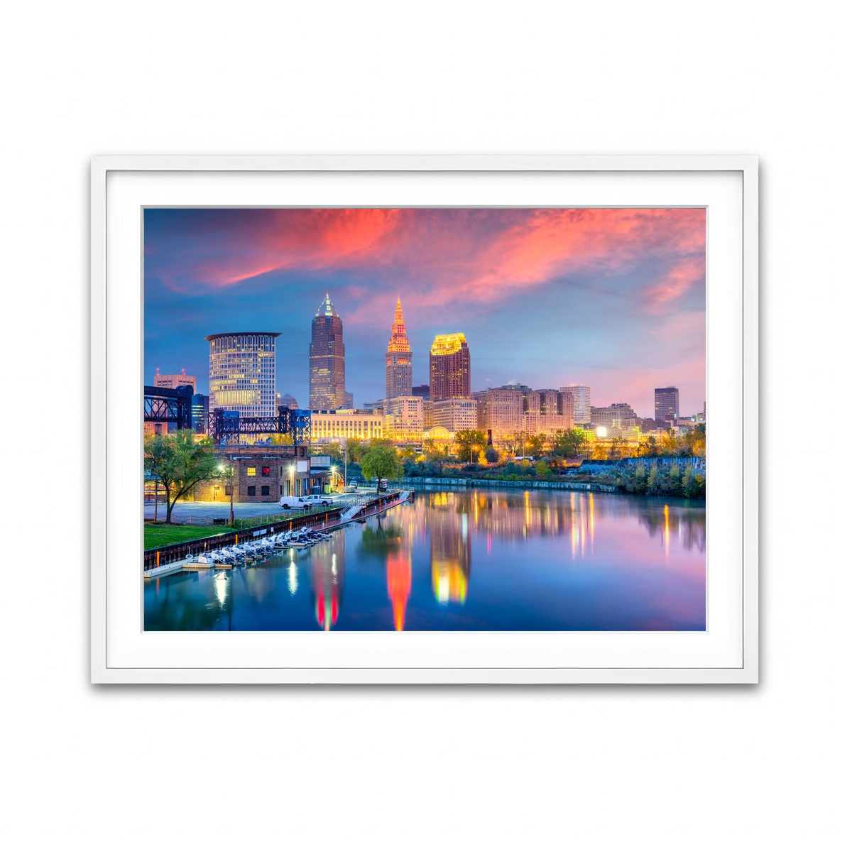Framed Print 4x3 White
