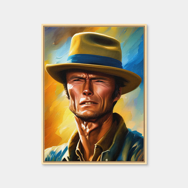 Clint Eastwood Painting Wall Art — Framed Canvas Format preview