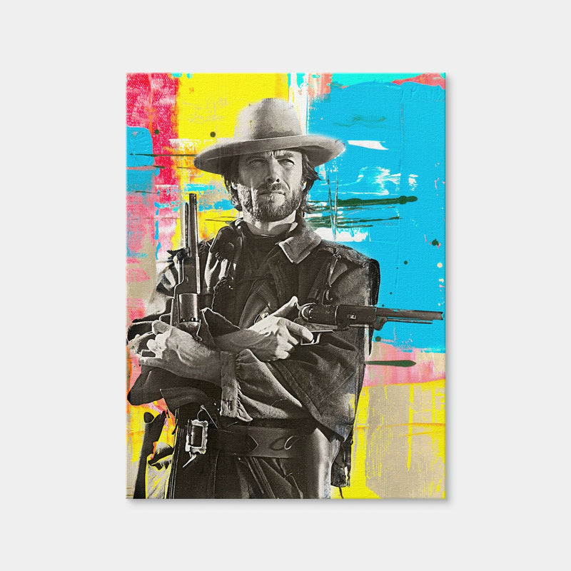 AUTO-MOCKUP WHITE | Clint Eastwood | 1 Piece | Gallery Wrap Canvas | group=3x4