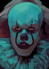 Clown in Blue Wall Art
