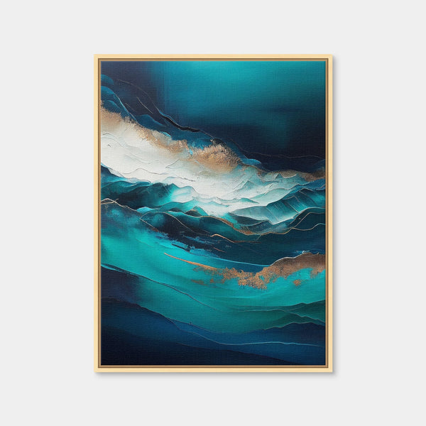 Coastal Abstract Series 3 Wall Art — Framed Canvas Format preview
