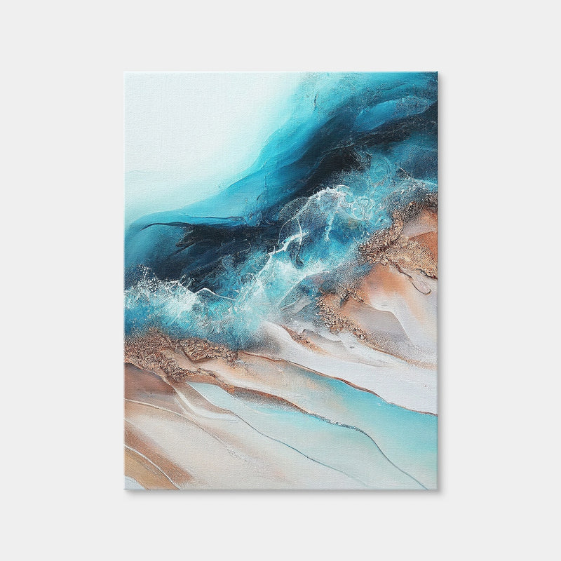 AUTO-MOCKUP WHITE | Coastal Abstract Series 4 | 1 Piece | Gallery Wrap Canvas | group=3x4
