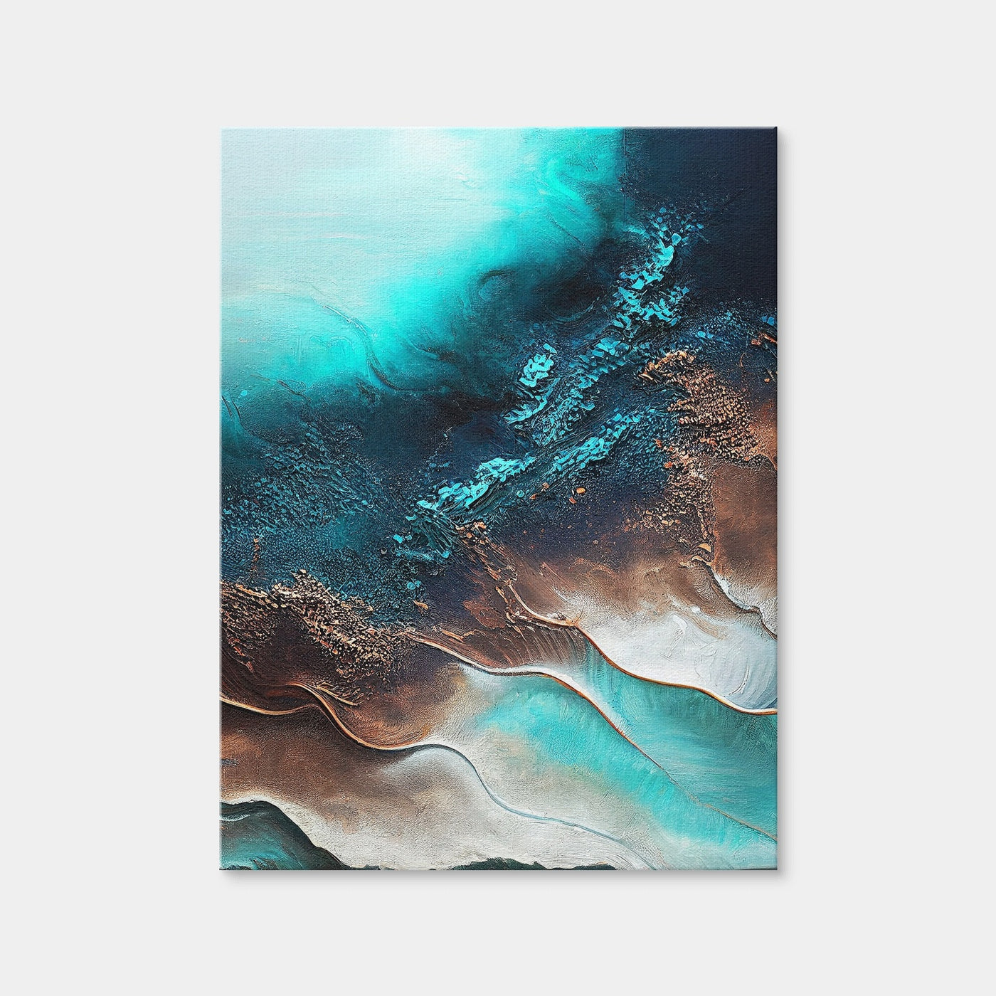 AUTO-MOCKUP WHITE | Coastal Abstract Series 5 | 1 Piece | Gallery Wrap Canvas | group=3x4