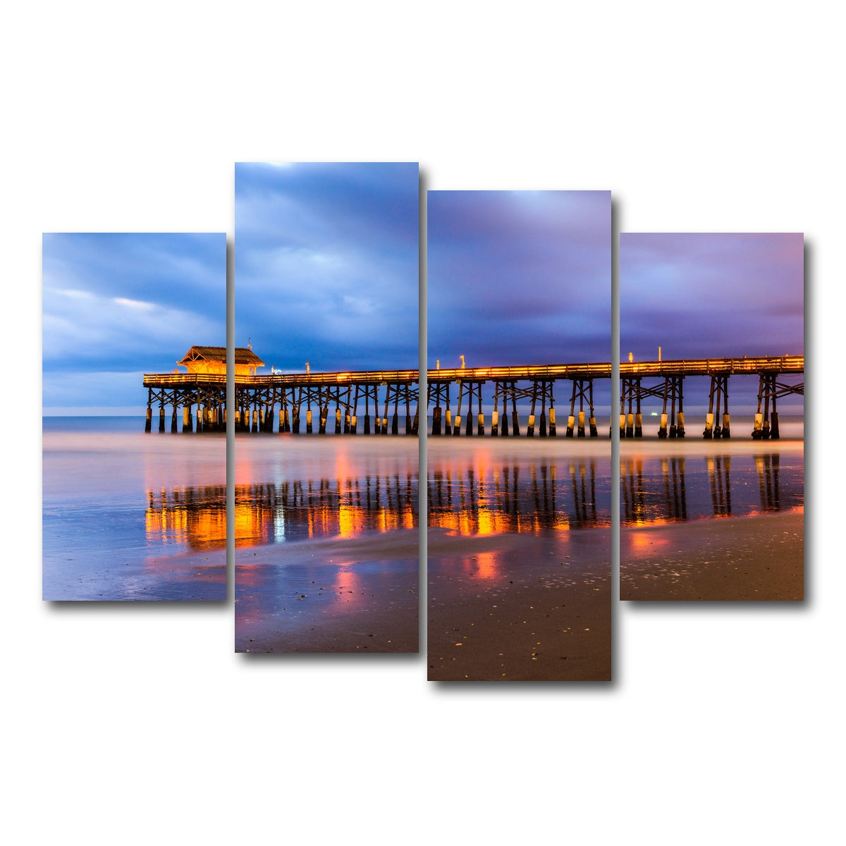 AUTO-MOCKUP WHITE | Cocoa Beach | 4 Piece | Gallery Wrap Canvas | group=4_short