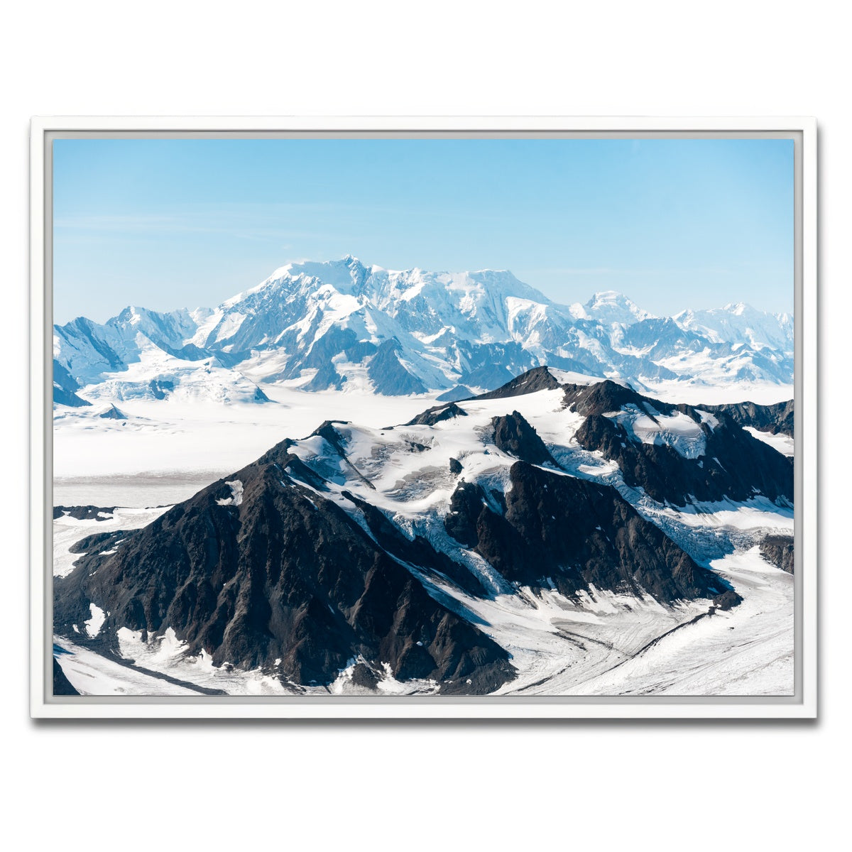 AUTO-MOCKUP WHITE | Cold Mountains | 1 Piece | White Framed Canvas | group=4x3