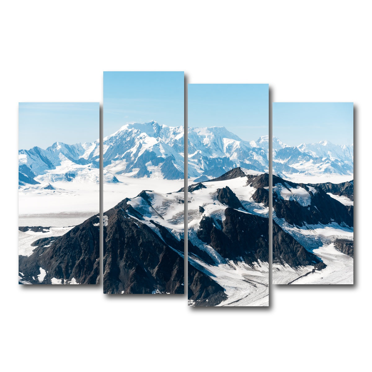 AUTO-MOCKUP WHITE | Cold Mountains | 4 Piece | Gallery Wrap Canvas | group=4_normal