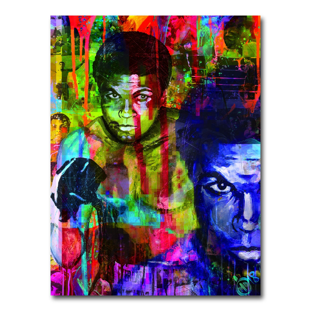 AUTO-MOCKUP WHITE | Color Drip ALI | 1 Piece | Gallery Wrap Canvas | group=3x4