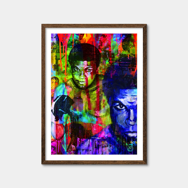 Color Drip Ali Wall Art — Framed Print Format preview
