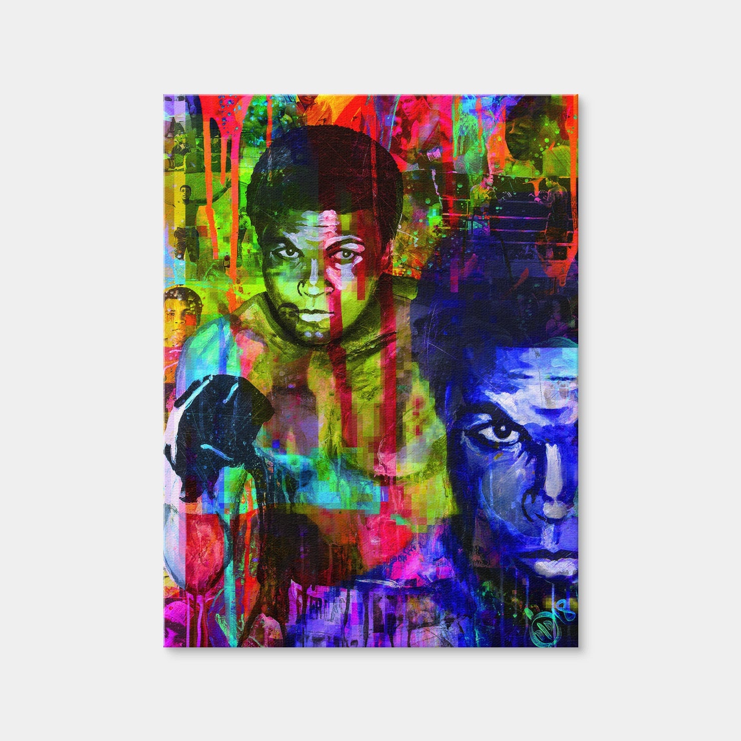 AUTO-MOCKUP WHITE | Color Drip Ali | 1 Piece | Gallery Wrap Canvas | group=3x4