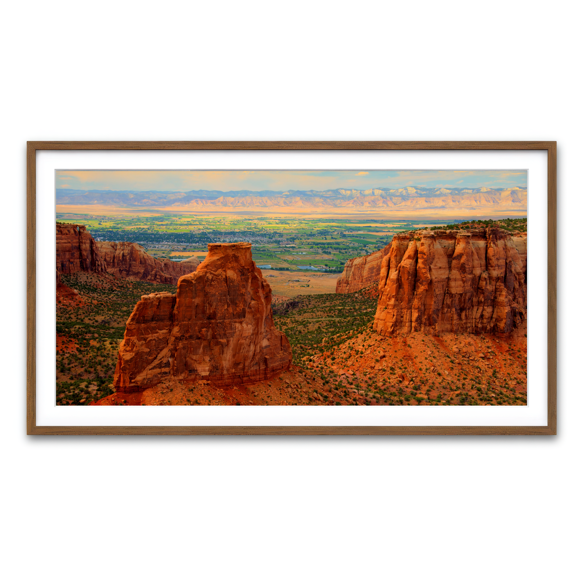Framed Print 2x1 Walnut