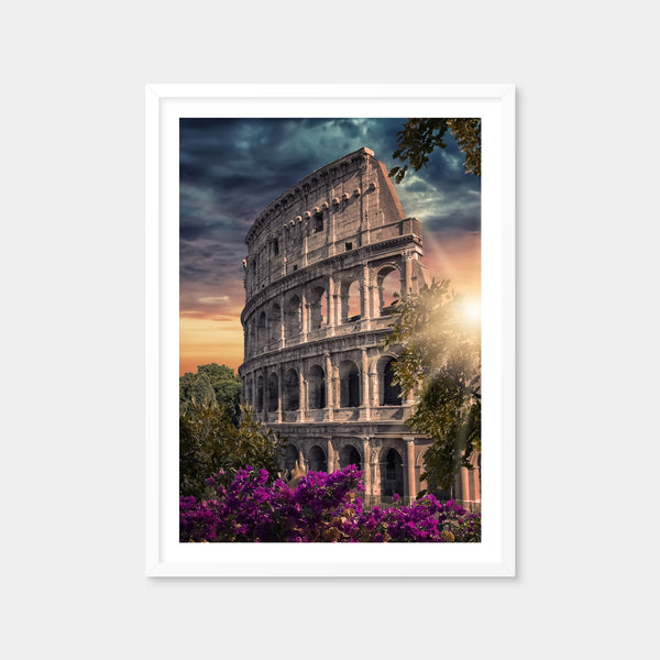 Colosseum Sunset Wall Art — Framed Print Format preview