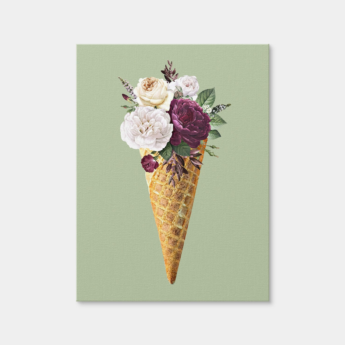 AUTO-MOCKUP WHITE | Cone Flower Canvas Art | 1 Piece | Gallery Wrap Canvas | group=3x4