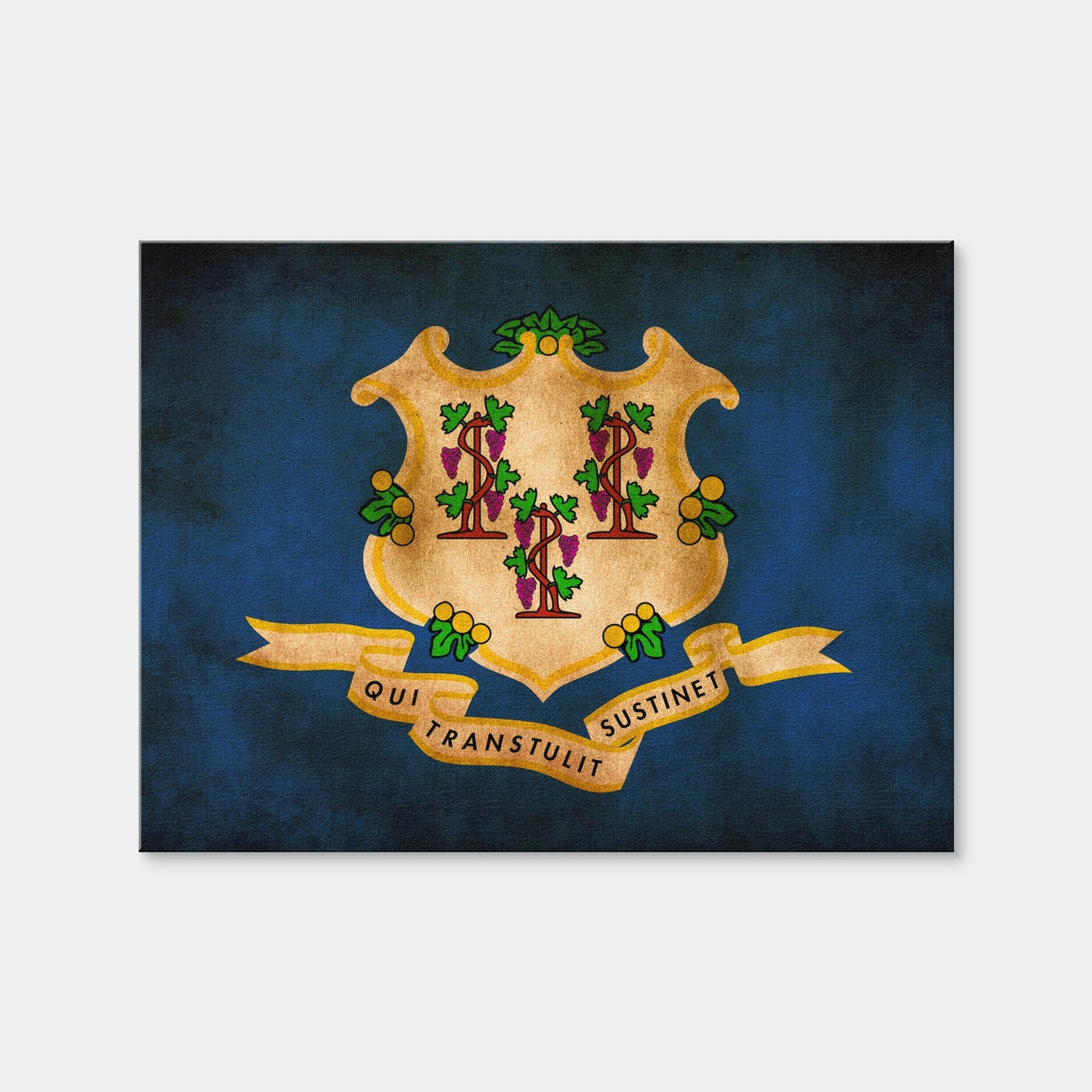AUTO-MOCKUP WHITE | Connecticut State Flag | 1 Piece | Gallery Wrap Canvas | group=4x3