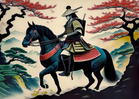 Contemporary Samurai Art Wall Art