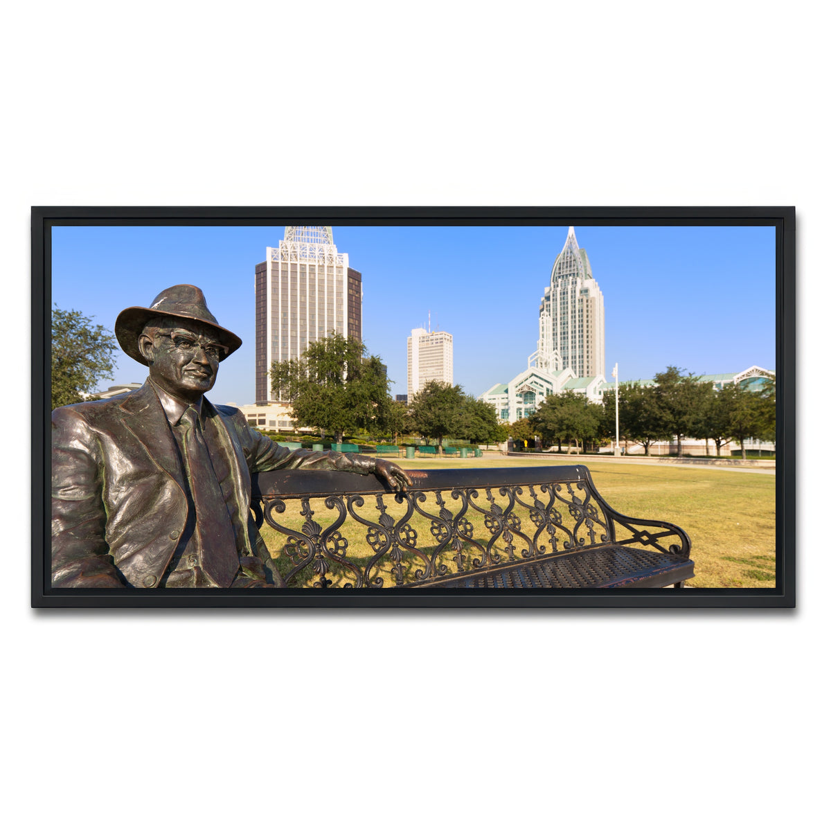 AUTO-MOCKUP WHITE | Cooper Riverside Park | 1 Piece | Black Framed Canvas | group=2x1