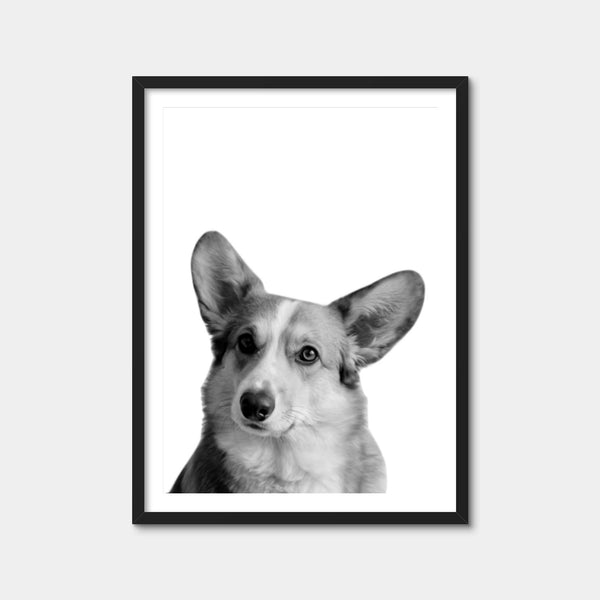 Corgi Dog Wall Art — Framed Print Format preview