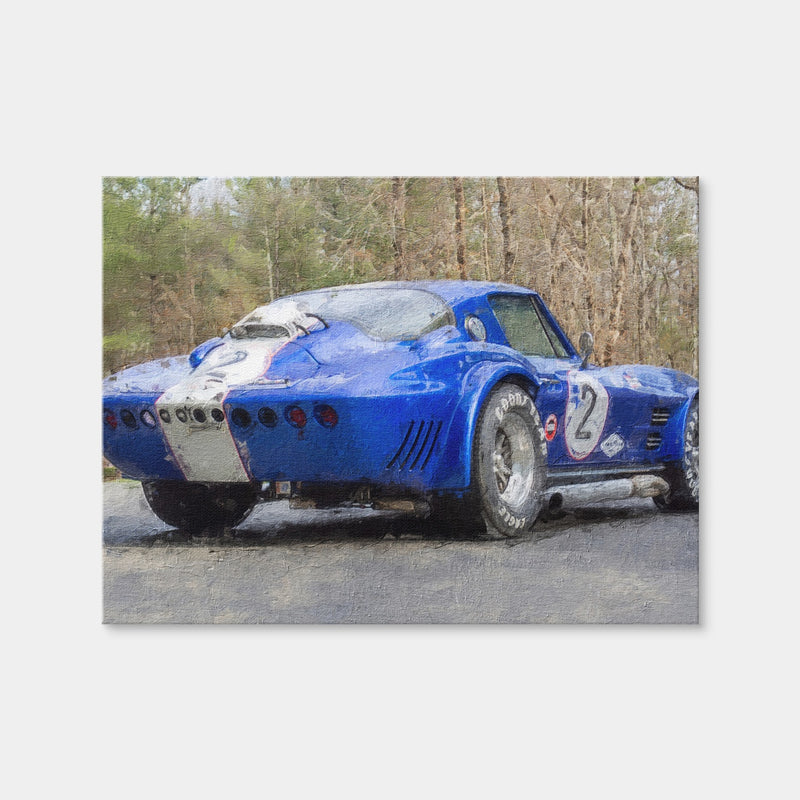 AUTO-MOCKUP WHITE | Corvette Grand Sport No. 2 | 1 Piece | Gallery Wrap Canvas | group=4x3