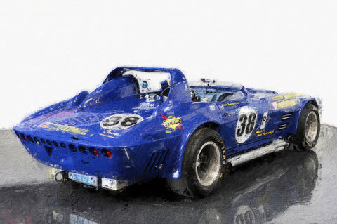 Corvette Grand Sport Rear Wall Art
