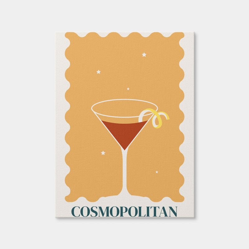 AUTO-MOCKUP WHITE | Cosmopolitan Retro Style | 1 Piece | Gallery Wrap Canvas | group=3x4