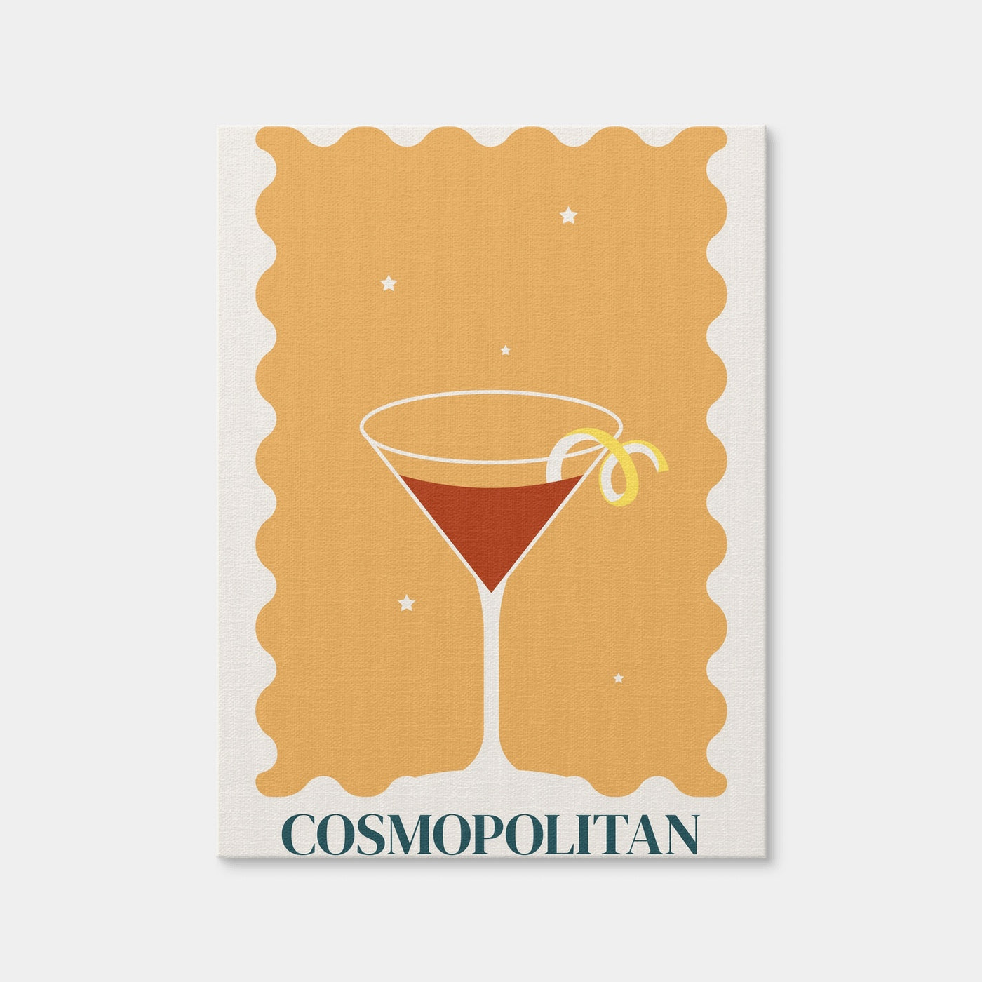 AUTO-MOCKUP WHITE | Cosmopolitan Retro Style | 1 Piece | Gallery Wrap Canvas | group=3x4