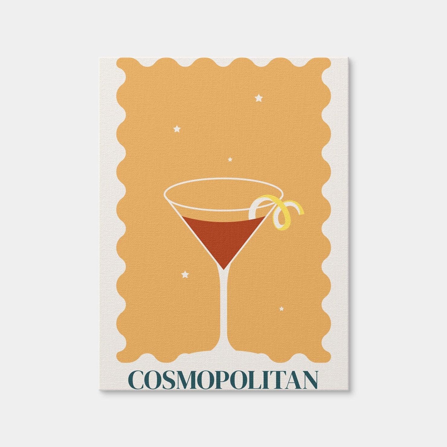 AUTO-MOCKUP WHITE | Cosmopolitan Retro Style | 1 Piece | Gallery Wrap Canvas | group=3x4