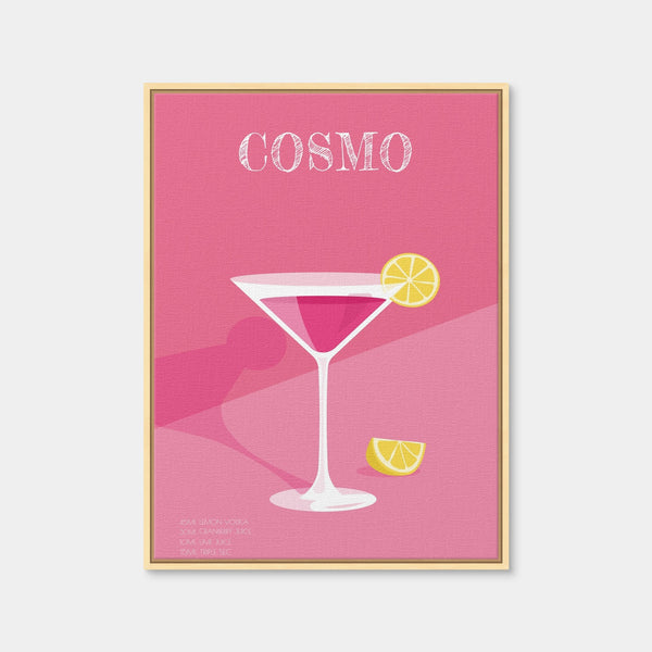Cosmopolitan Wall Art — Framed Canvas Format preview