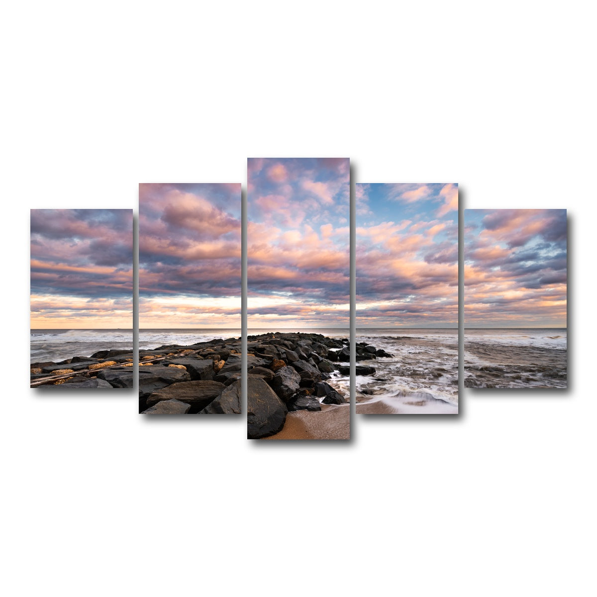 AUTO-MOCKUP WHITE | Cotton Candy | 5 Piece | Gallery Wrap Canvas | group=5_normal