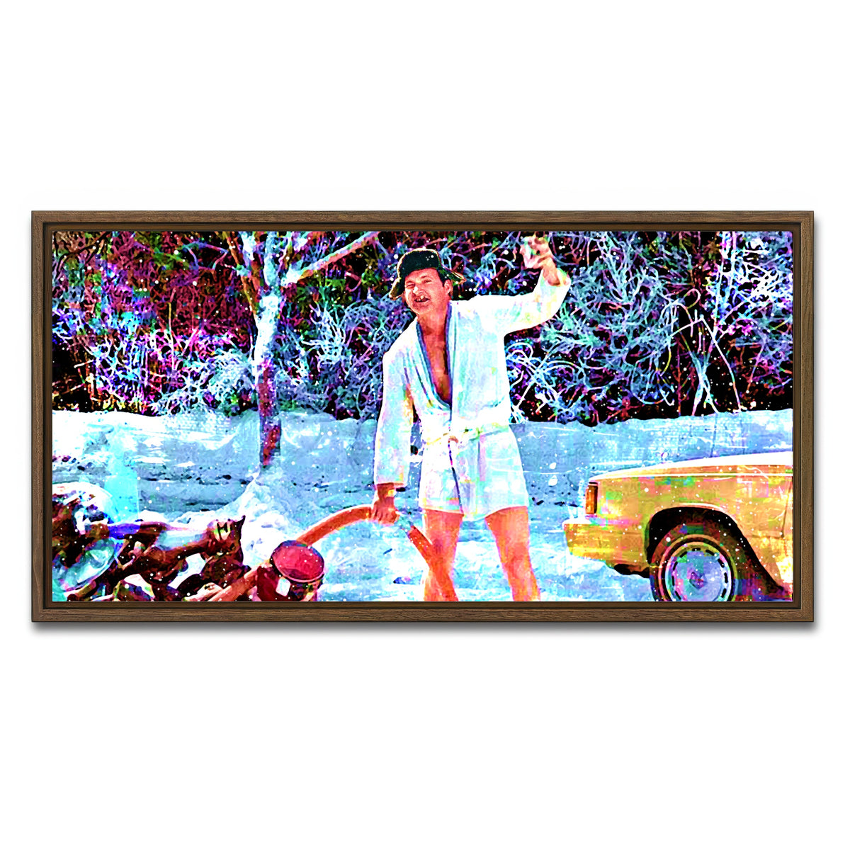 AUTO-MOCKUP WHITE | Cousin Eddie | 1 Piece | Walnut Frame | group=2x1