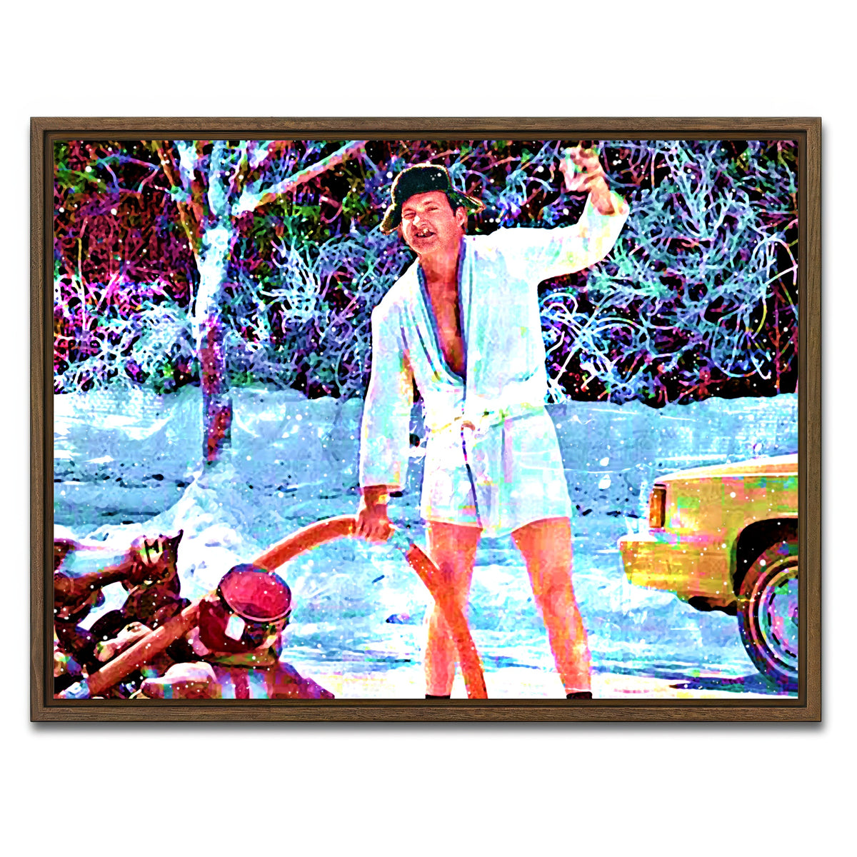 AUTO-MOCKUP WHITE | Cousin Eddie | 1 Piece | Walnut Frame | group=4x3