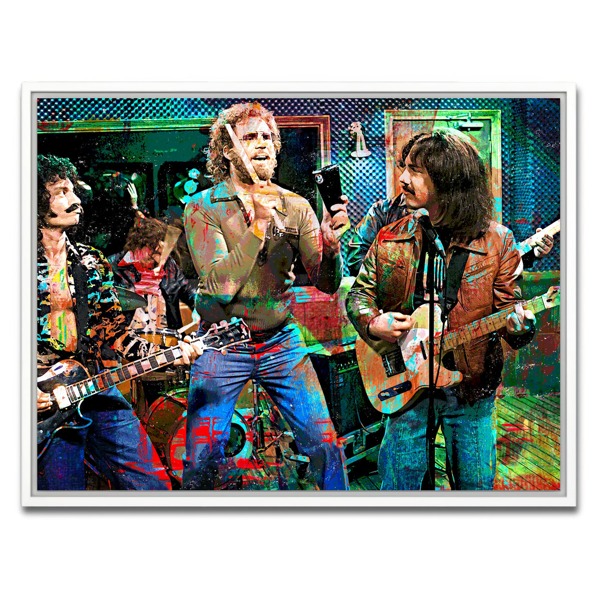 AUTO-MOCKUP WHITE | Cowbell Sketch | 1 Piece | White Framed Canvas | group=4x3