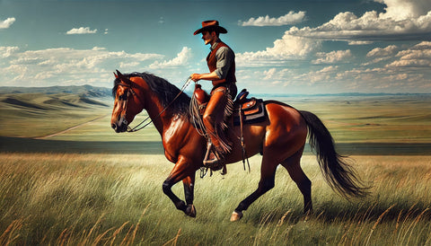 Cowboy and Quarter Horse Wall Art