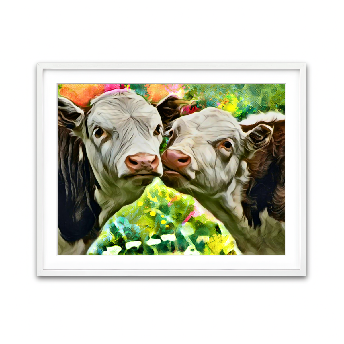 Framed Print 4x3 White