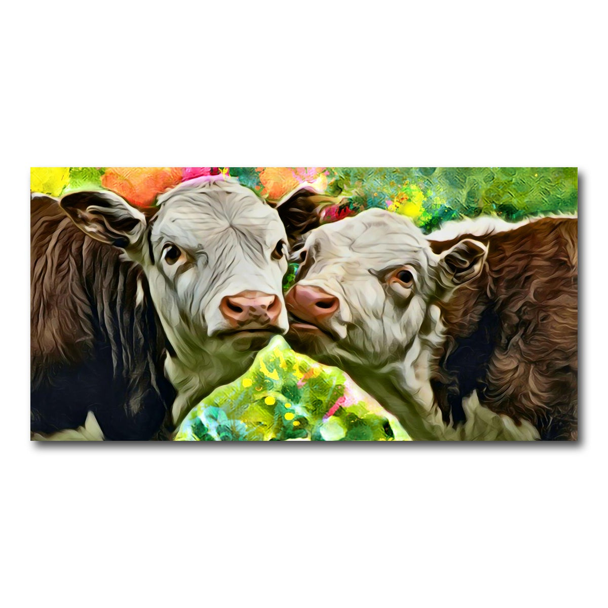 AUTO-MOCKUP WHITE | Cows Abstract | 1 Piece | Gallery Wrap Canvas | group=2x1
