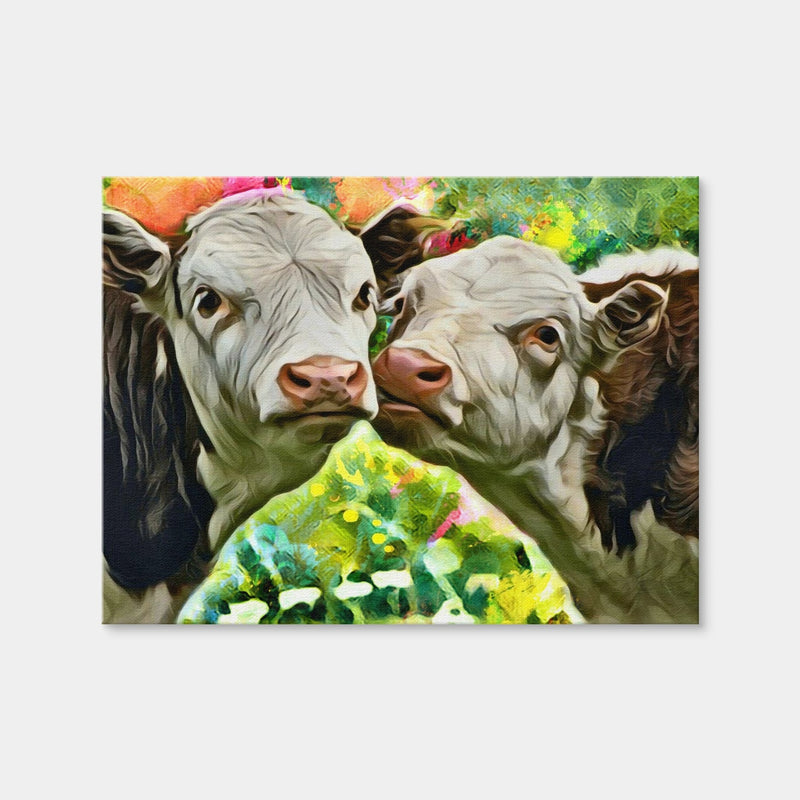 AUTO-MOCKUP WHITE | Cows Abstract | 1 Piece | Gallery Wrap Canvas | group=4x3