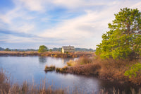 Cranberry Bog Pumpshack Sunrise Wall Art