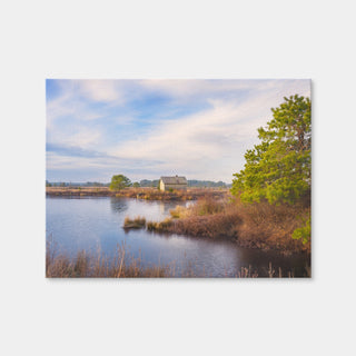 AUTO-MOCKUP WHITE | Cranberry Bog Pumpshack Sunrise | 1 Piece | Gallery Wrap Canvas | group=4x3