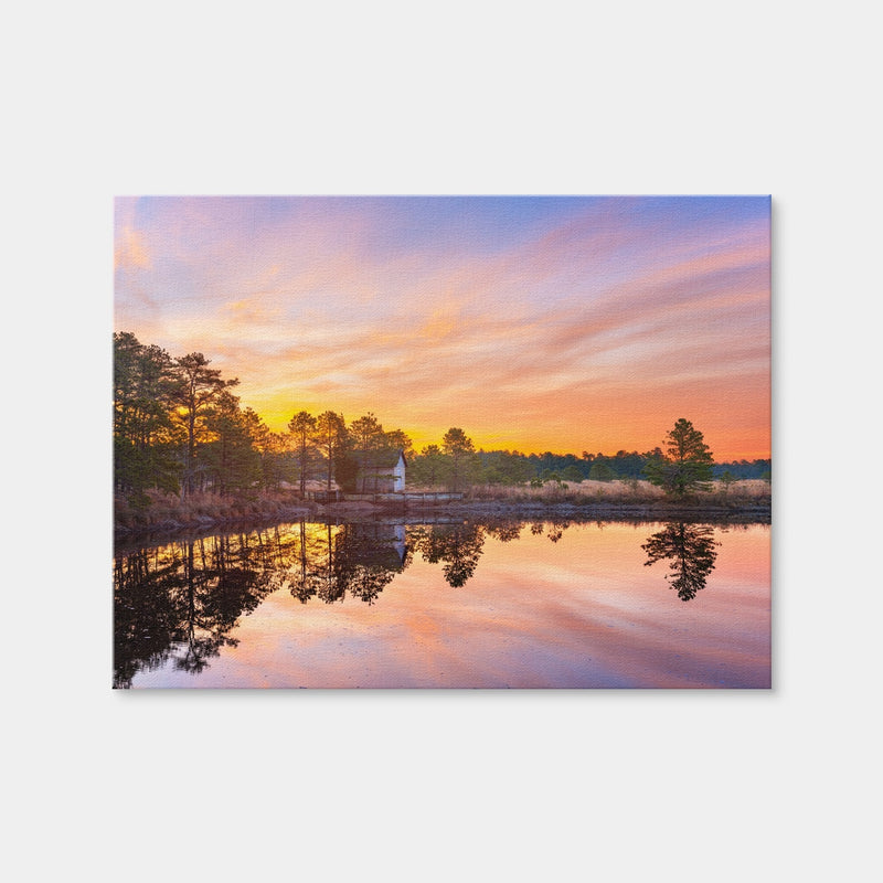 AUTO-MOCKUP WHITE | Cranberry Bogs Mirrored Mornings | 1 Piece | Gallery Wrap Canvas | group=4x3