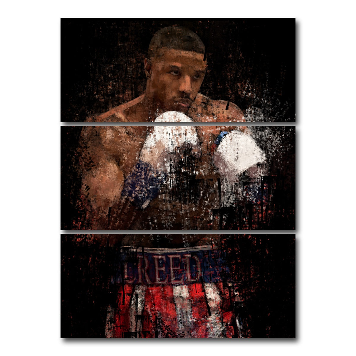 AUTO-MOCKUP WHITE | Creed | 3 Piece | Gallery Wrap Canvas | group=8x18_stacked