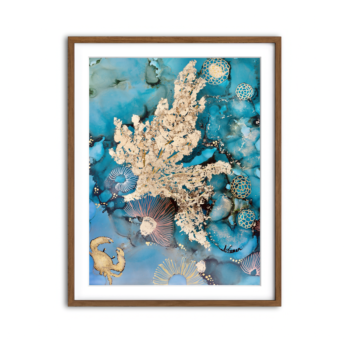 Framed Print 3x4 Walnut