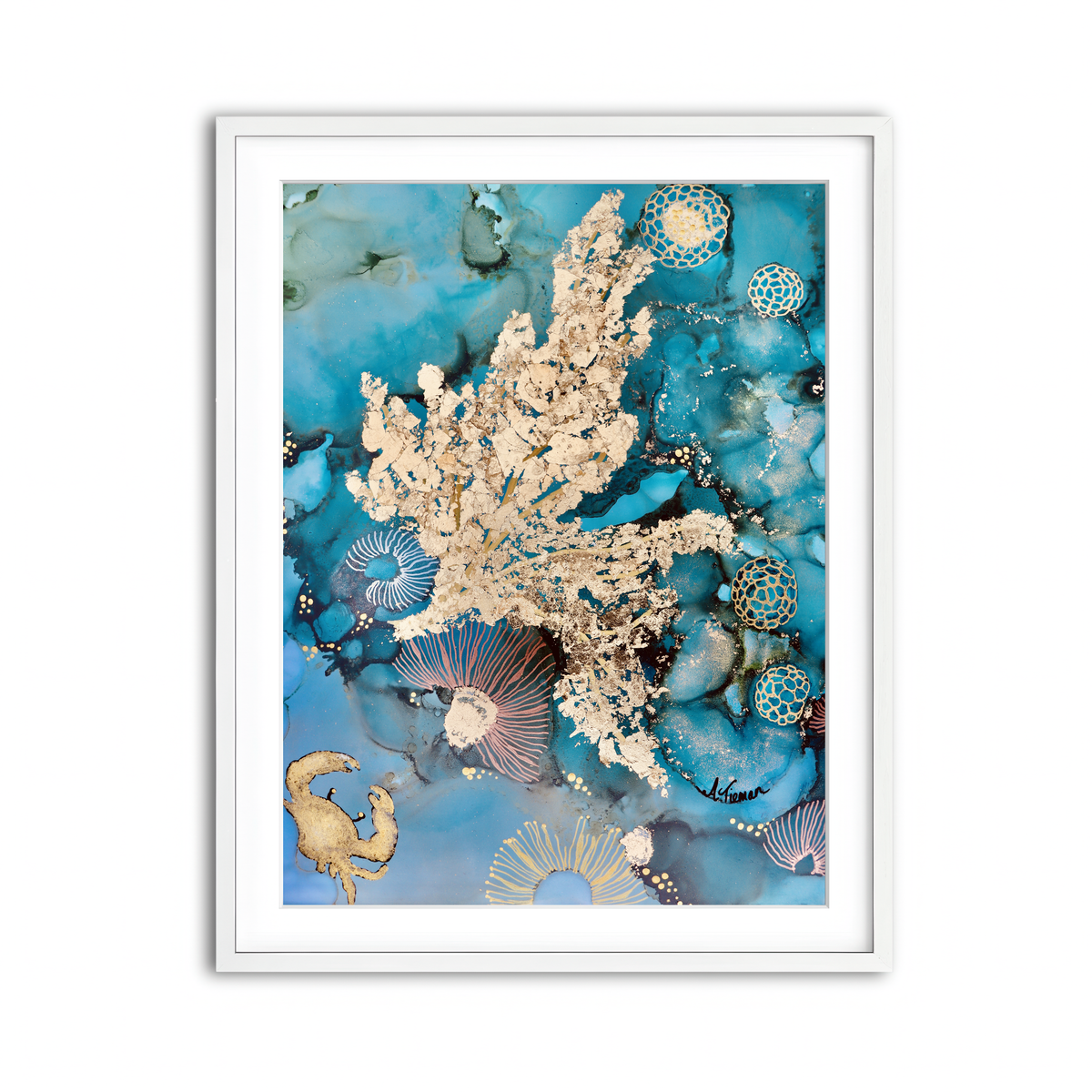 Framed Print 3x4 White