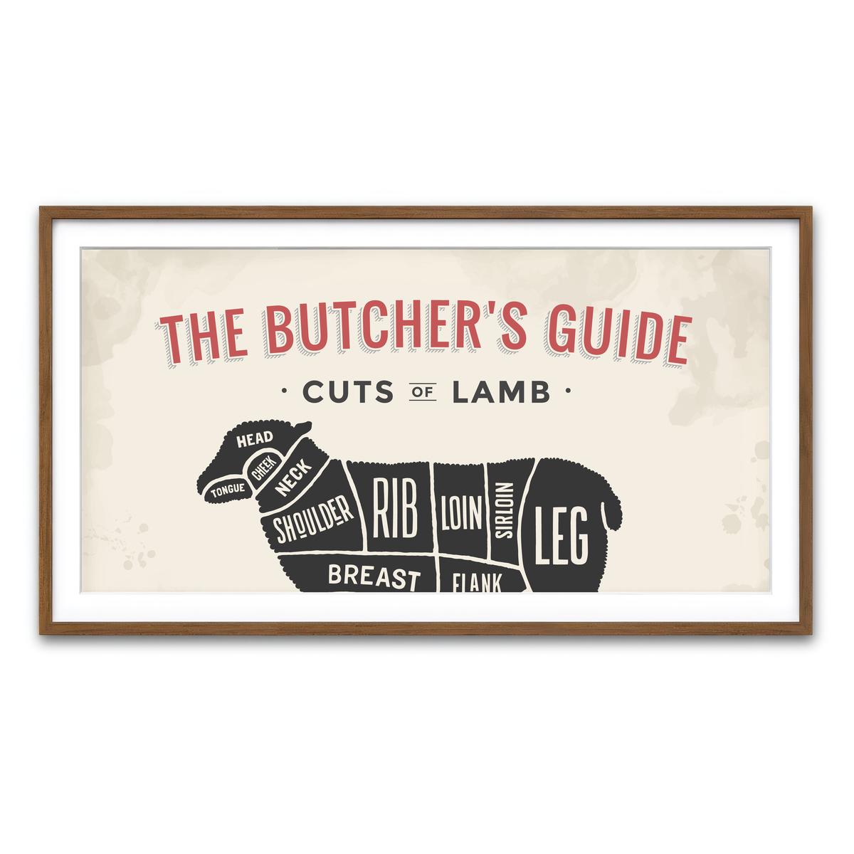 Framed Print 2x1 Walnut